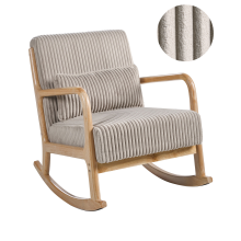 Rocking Chair SORSELE Corduroy Beige