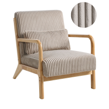 Armchair SORSELE Corduroy Beige