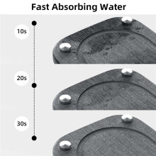 Instant Quick Dry Sink Kitchen Organizer Tidy, Stone Sink Tray Under Diatomaceous Earth Absorbing Sponge Holder