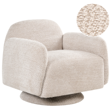 Swivel Armchair AAPUA Fabric Beige