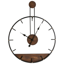 Wall Clock TAUGON Metal Black