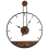 Beliani Wall Clock TAUGON Metal Black 1