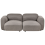Beliani Sofa 3 Seater AFOSS Fabric Dark Grey 1