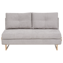 Sofa Bed 3 Seater JERSLEV Fabric Grey