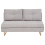 Beliani Sofa Bed 3 Seater JERSLEV Fabric Grey 1