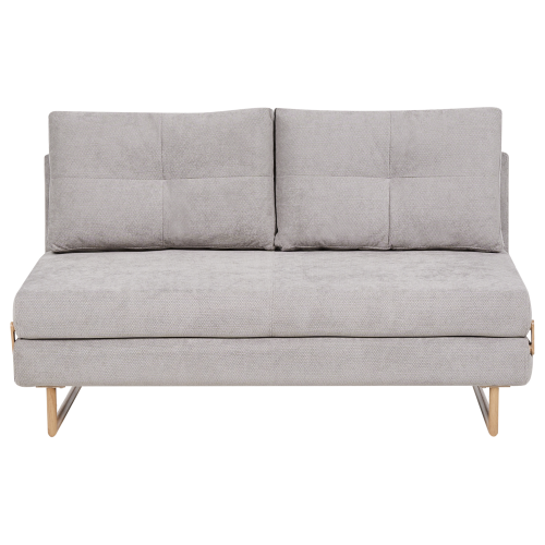 Beliani Sofa Bed 3 Seater JERSLEV Fabric Grey