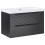 Beliani Wall Mounted Vanity Unit with Basin MAKANA Black 1