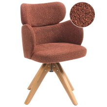 Dining Chair Swivel MARCY Boucle Orange
