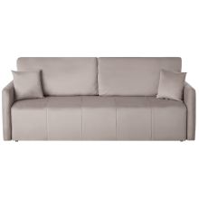 Sofa Bed 3 Seater EGGE Velvet Taupe