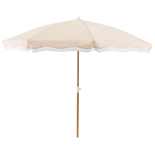 Beliani Market Parasol 232 cm SESTRIERE Beige