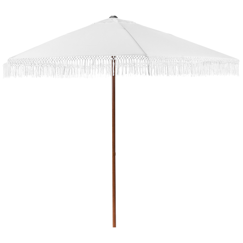Beliani Market Parasol 258 cm MURASA White