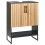 Beliani Vanity Unit MISCANTI 60 cm Bamboo Light Brown 1