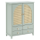 Beliani Shoe Storage Cabinet BENDIGO Mint Green 1
