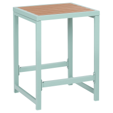 Garden Bar Chair AVETRANA Metal Light Green
