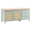 Beliani Shoe Storage Bench BENDIGO Mint Green 1