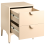 Beliani 2 Drawer Bedside Table ARDURA Metal Beige 4
