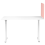 Beliani Desk Screen SPLIT 72 x 50 cm Peach Pink 4