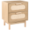 Beliani 2 Drawer Bedside Table COSTELLO Light Brown 1