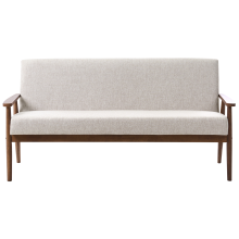 Sofa 3 Seater ESRUM Fabric Dark Brown/ Grey
