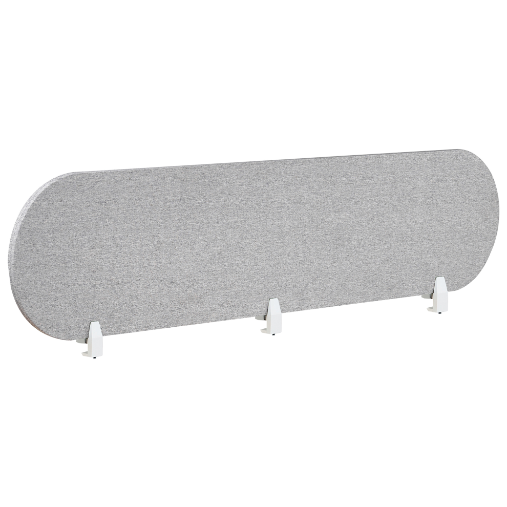 Beliani Desk Screen Sparky 180 X 40 Cm Light Grey