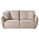 Beliani Sofa 3 Seater KUNES Fabric Taupe 1
