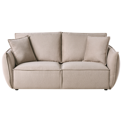 Beliani Sofa 3 Seater KUNES Fabric Taupe
