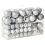 Beliani Set of 102 Baubles BANDAK Silver 1