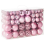 Beliani Set of 100 Baubles VANERN Pink 1