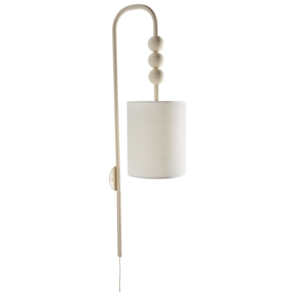 Beliani Wall Lamp Loky Metal Beige