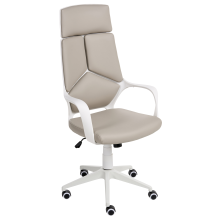 Office Chair DELIGHT II Faux Leather Taupe