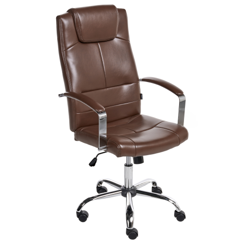 Beliani Executive Chair WINNER Faux Leather Brown