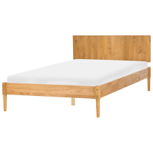 Bed Pine Wood AMBAZAC 140 x 200 cm (EU Double) Light Brown