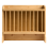 Beliani Wall-Mounted Dish Rack MADELEINE Bamboo Light Brown 4
