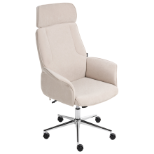 Office Chair PILOT Velvet Light Beige