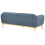 Beliani Sofa 3 Seater LJUNG Fabric Blue 5