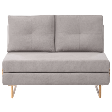 Sofa Bed 2 Seater JERSLEV Fabric Grey