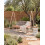 Beliani Patio Swing NORCIA Metal Brown 2