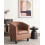 Beliani Armchair BORWICK Faux Leather Brown 2