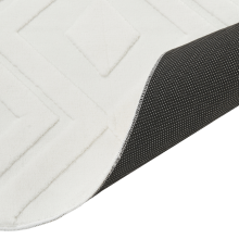 Rug KEVIREL Off-White 160 x 160 cm