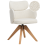 Beliani Dining Chair Swivel MARCY Boucle Light Beige 1