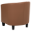 Beliani Armchair BORWICK Faux Leather Brown 5