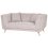 Beliani Sofa 2 Seater HABO Fabric Taupe 4