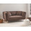 Beliani Sofa 2 Seater HABO Fabric Dark Brown 2