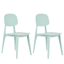 Set of 2 Garden Chairs KATTAVIA Mint Green
