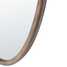 Wall Mirror CABIDOS 70 cm 130 cm Paulownia Wood Light Brown