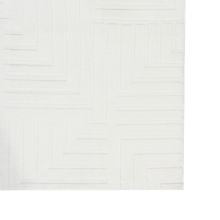 Rug TAMIREL Off-White 160 x 160 cm