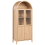 Beliani Glass Display Cabinet MONTREAL 78 cm Light Brown 1