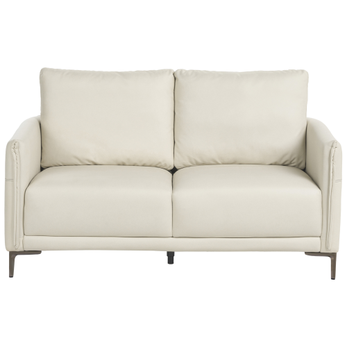 Beliani Sofa 2 Seater CILENS Fabric Light Beige