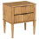 Beliani 2 Drawer Bedside Table TAURIAC Pine Wood Light Brown 1