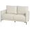 Beliani Sofa 2 Seater CILENS Fabric Light Beige 4